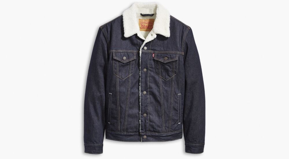 Levi's Women's Sherpa Lined Trucker Denim Jacket Size Blue Jean Size M